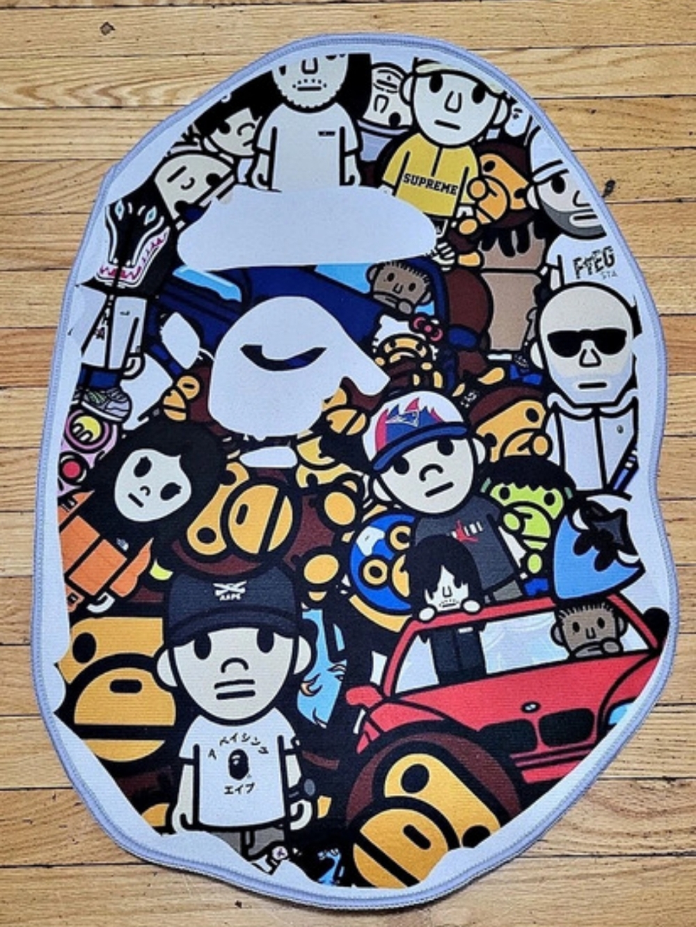 AAPE x BAPE x Supreme x KAWS Rug